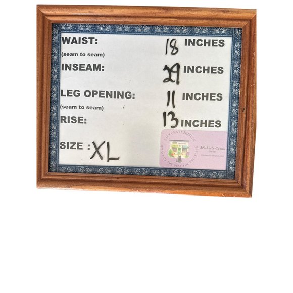 Tommy Hilfiger women’s size XL blue gray elastic tie waist pockets sleep pants - Picture 6 of 6